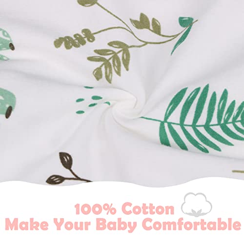 Image of 2 Pack Swaddles 3-6 Months, 2 Way Zipper Swaddles, Arms in /Out Convertible Baby Swaddle, 100% Cotton Arms Up Newborn Sleep Sacks, Flamingo & Bear