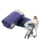 Kinderwagen-Handmuff 20 X 18 Cm, Kinderwagen-Handschuhe | Wasserdichtes Daunengewebe, Baumwollplüsch, Isoliert, Winddicht, Dick, Winterzubehör | Kinderwagen-Fäustlinge Für Baby-Reisen, Schneespaziergä