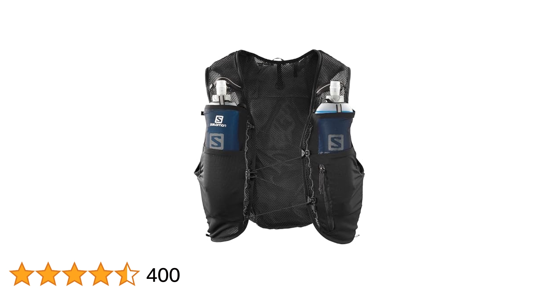 Salomon ADV HYDRA VEST 8L Mサイズ Salomon ADV Hydra Vest 8 Running Hydration Pack, Black, XL