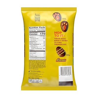REESE'S Milk Chocolate Snack Size Peanut Butter Eggs, Easter Candy Bag, 9.6 oz