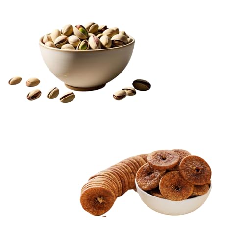 Image of RAJTILAK Dry Fruits Combo Pack of 2 | Roasted-Salted Pistachio & Premium Dried Anjeer | Namkeen Pista & Anjeer | Nuts & Dry Fruits | Healthy & Tasty | Pack of 2x10g Each