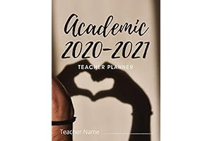 Homeschooling Planner 2020-2021: Academic Teacher Planner for Year Monthly Weekly Scheduling from July to June