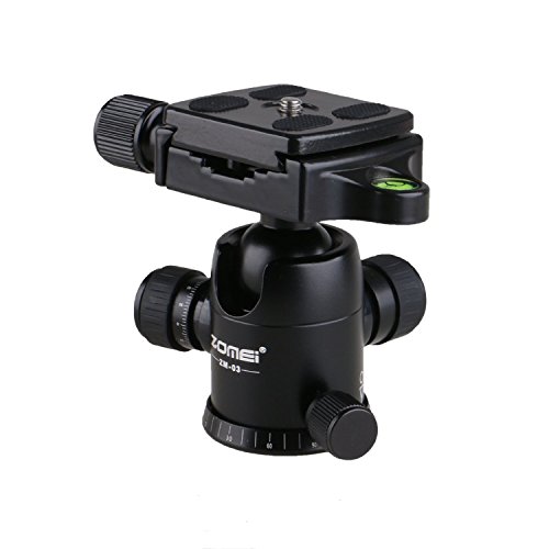 ZOMEi ZM-03 Photography Tripod Ball Head (Updated Version) Ballhead+Quick Release Plate Pro Camera Tripod Max to 8KG