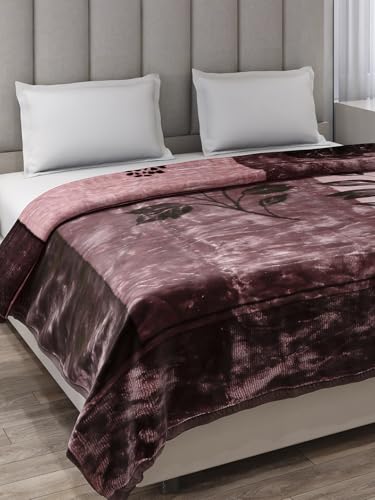 Image of Monte Carlo Double Bed Heavy Winter Blanket Moon Valley 2 Ply Box Pack 870 GSM | 4.5 KG, (240x220 CM), Rust