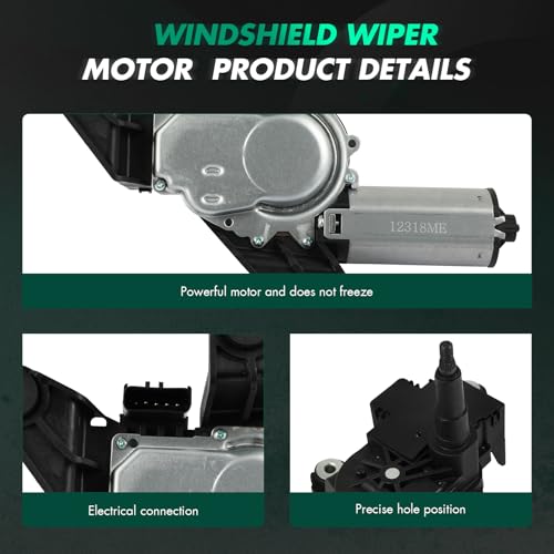 Image of SCITOO Rear Windshield Wiper Motor Replacement for 2008-2012 for Jeep for Liberty Wiper Motor 403056,57010090AB,57010090AC 5 Pins
