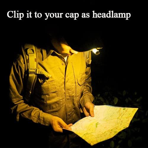 Person wearing RovyVon Aurora A5 G4 clipped to a cap as a headlamp