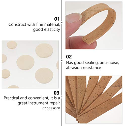 MILISTEN Benodigdheden Voor Klarinetten 28 Stks Klarinet Nek Kurk en Pads Bb Houtblazers Instrument Pads Sax Klarinet Reparatie Accessoires Met Tas Keytar-instrument - Image 6