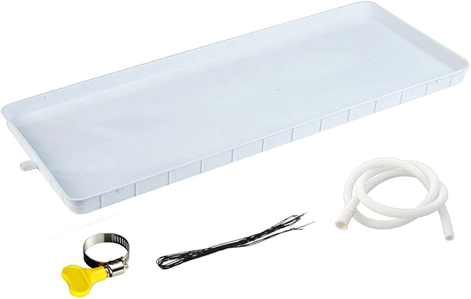 Genérico Bandeja de Goteo con tubería para Aire Acondicionado Central, acondicionador de Ventana, condensado, portátil, Universal, Kit de Bandeja de Goteo para Aire Acondicionado, Bandeja colectora d