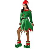 ✔ Style festif féminin — Idéal pour célébrer Noël, soirées à thème ou événements cosplay