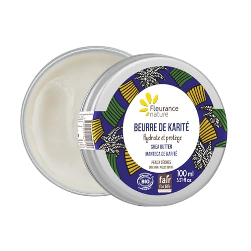 Beurre de karité bio Fleurance Nature soin corporel hydratant 100ml