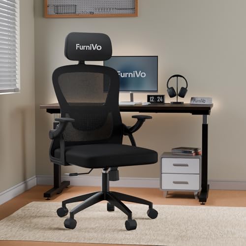 Image of Spark Ergonomic High Back Office Chair with 3D Adjustable Armrest, Adjustable Headrest, Lumbar Support, Revolving Mesh Chair - Home & Office | 3 Years Warranty (Black)