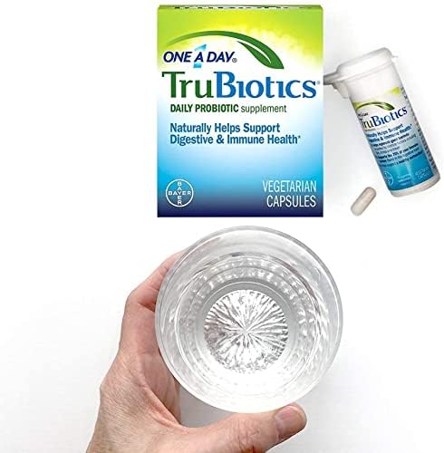 TruBiotics Daily Probiotic, 30 Capsules - Gluten Free, Soy Free Digestive + Immune Health Support Supplement for Men and Women