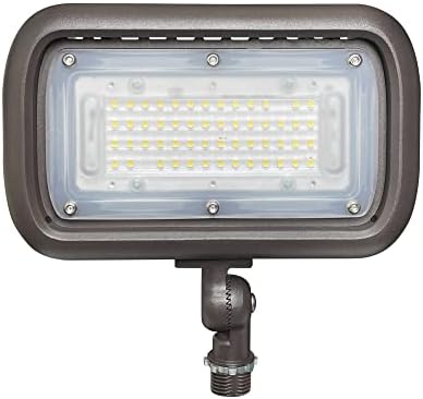 GKOLED 45W Outdoor Security LED Flood Lights 120-277V, Waterproof, 150W PSMH Equivalent, 5400 Lumens, 5000K Daylight White, 70CRI, UL-Listed, 1/2" Adjustable Knuckle Mount, 5 Years Warranty