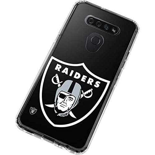 Skinit Clear Phone Case Compatible with LG K51/Q51 - Officially Licensed NFL Las Vegas Raiders Large Logo Design