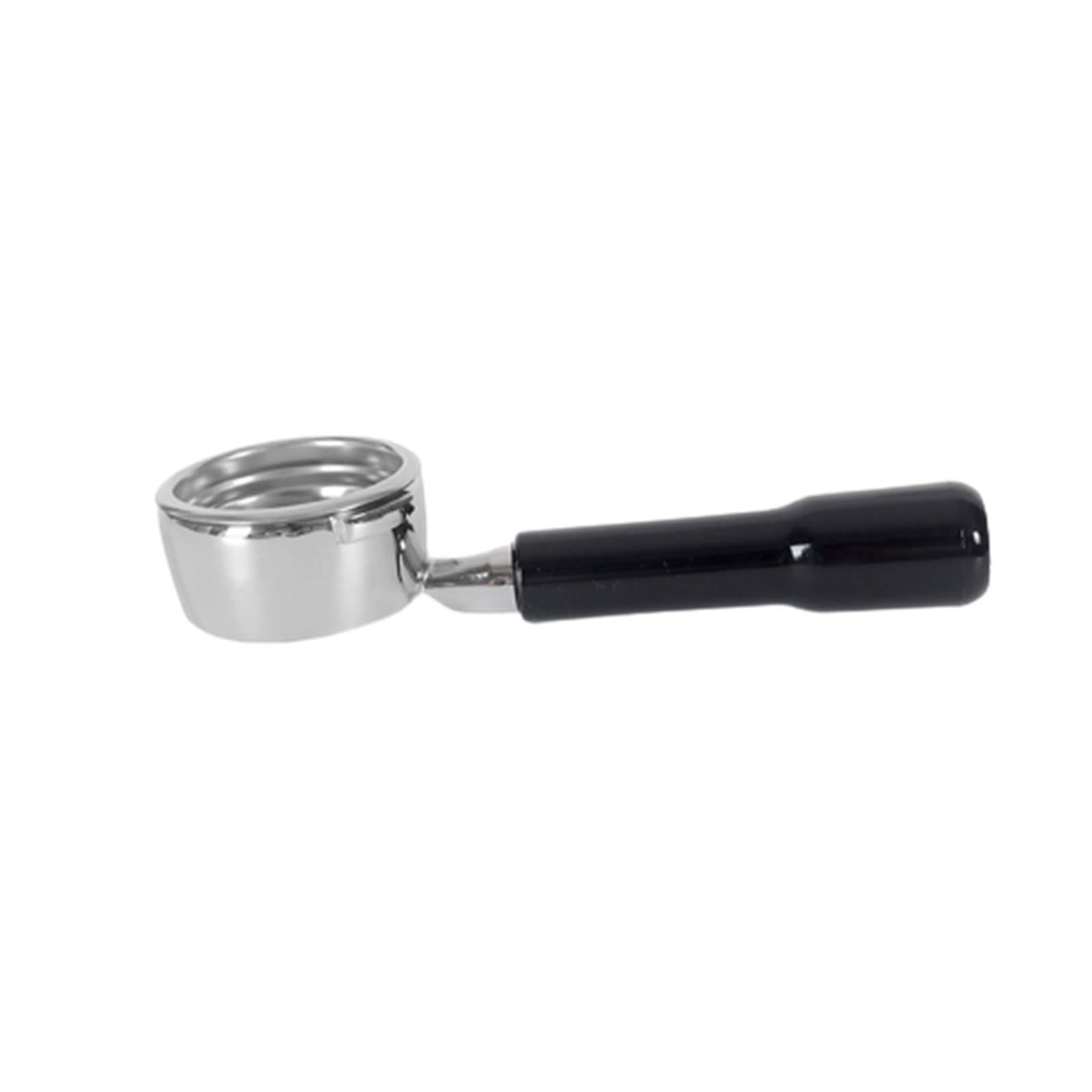Tsophreniq 58mm Espresso Portafilter Aluminum Alloy Bottomless Portafilter with Wood Handle Replacement for Coffee Machines Coffee Filter Handle Espresso Machine Part