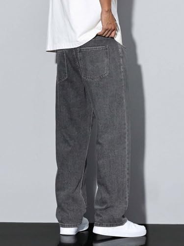 Image of KOTTY Men's Straight Fit Denim Jeans - Modern Regular Cut with Soft Fabric for Effortless Casual and Smart Look