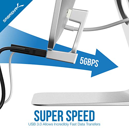 Sabrent Hub 4 porte USB 3.0, sottile, per iMac Unibody (HB-IMCU)