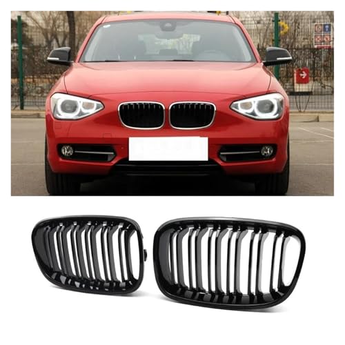Grilles de remplacement à double latte noir mat pour calandre avant