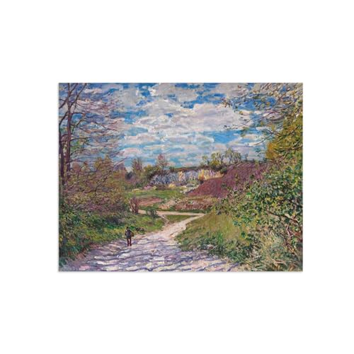 Toile impressionnisme soleil d'hiver pour habiller un mur blanc vide