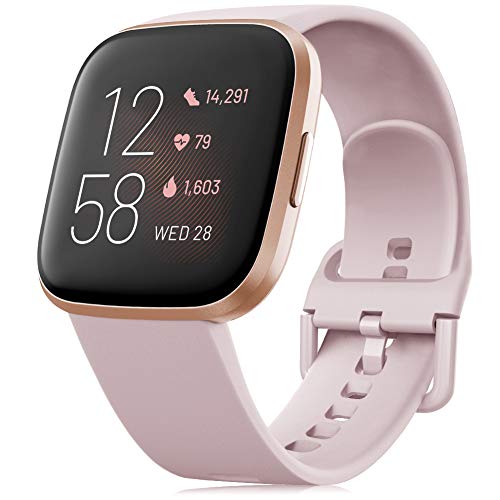 Find-MyWay Compatible with Fitbit Versa 2/Versa Lite/Versa/Blaze, Soft Silicone Sports Replacement Wristband for Versa/Versa Lite Edition Smart Watch Band for Women Men