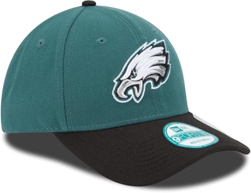New Era NFL The League 9FORTY Adjustable Hat Cap One Size (US, Alpha, One Size, Philadelphia Eagles - Green/Black) - Image 3