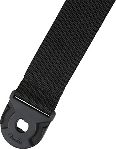 Sangle pour guitare Fender Quick Grip PolyPro noire avec systeme de securite integre