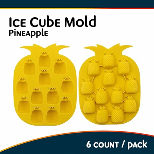Molde para cubos de hielo Piña 6 pzas miniatura 5