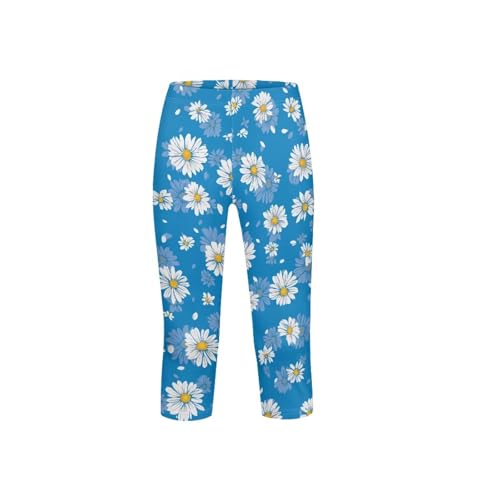 Yoga Active Leggings for Kids Girls Casual Fashion Tights Trousers Comfortable Capri Pants4