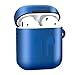 Produktbild Metallische Airpods Schutzhülle Hülle 2019 Neuestes AirPods Hülle Kompatibel mit Apple Airpods 1 & 2 Kabelloses Ladecase-Version Zubehör-Kits (Für Airpods 1 & 2 Standard versionen, blau)