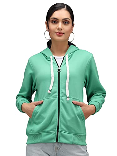 Image of eKools� Women's Fleece Winters Hoodie Sweatshirt Zipper with Pockets (Flee1 Series)