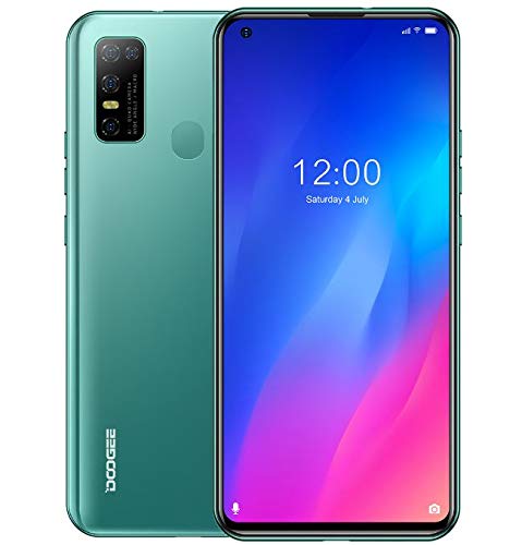 Smartphone ohne vertrag Günstiges, DOOGEE N30 Handy (4GB+128GB), Android 10, 6,55 Zoll HD+ Perforierter Bildschirm, Dual-SIM + Dedizierte SD-Karte