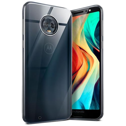 moex Aero Funda Compatible con el Motorola Moto G6. Funda Protectora para teléfono móvil Completamente Transparente, Hecha de Silicona Ultrafina, Cristal-Claro