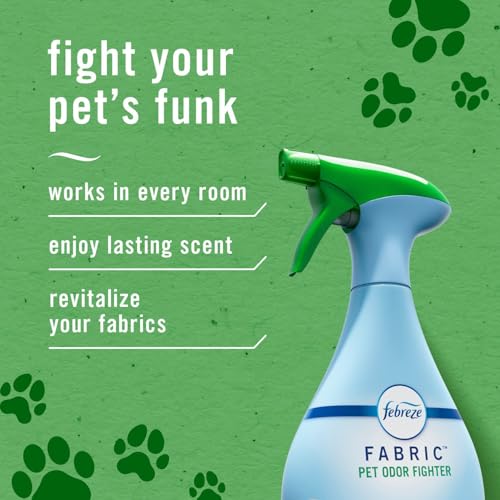 Image of Febreze Fabric Spray Air Freshener, Odor-Fighting Fabric Refresher, Sneaker Balls Alternative, Couch Cleaner, Linen Spray, Multi-Use, Pet Odor Fighter Scent, 23.6 fl oz (Pack of 2)