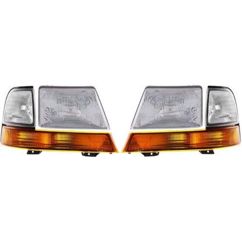 Evan-Fischer Headlight Kit for 99-2000 Ford Ranger XL Headlight and Corner Light