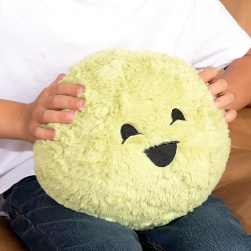 The Hug Ball - Green (Oh Yeah!/ Oh No!) - 3 lb Weighted Ball for Sensory Play Soft Plush with Fun Faces for Emotional Regulation, Social Emotional Learning, Relaxation, Comfort, Education Ages 2+ - Image 3