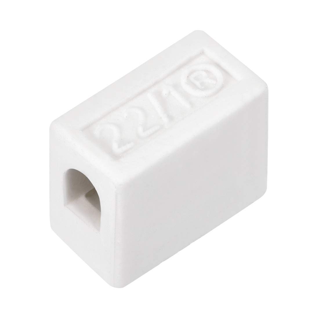 Bloque De Terminales Cerámico 1 Vía - Alta Temperatura Hasta 800°C, 18.6x15x10mm Para Cable Eléctrico, Horno O Calentador
