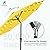 JEAREY Upgrade 9FT LED Lighted Patio Umbrella, Solar Outdoor Umbrella, Tilt Table Umbrella for Pool, Deck & Yard(Yellow)