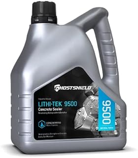 Lithi-Tek 9500 Ultra Concentrate - 1 Gallon (Makes 5 GALLONS) Penetrating Concrete Sealer, Waterproofer Plus Densifier