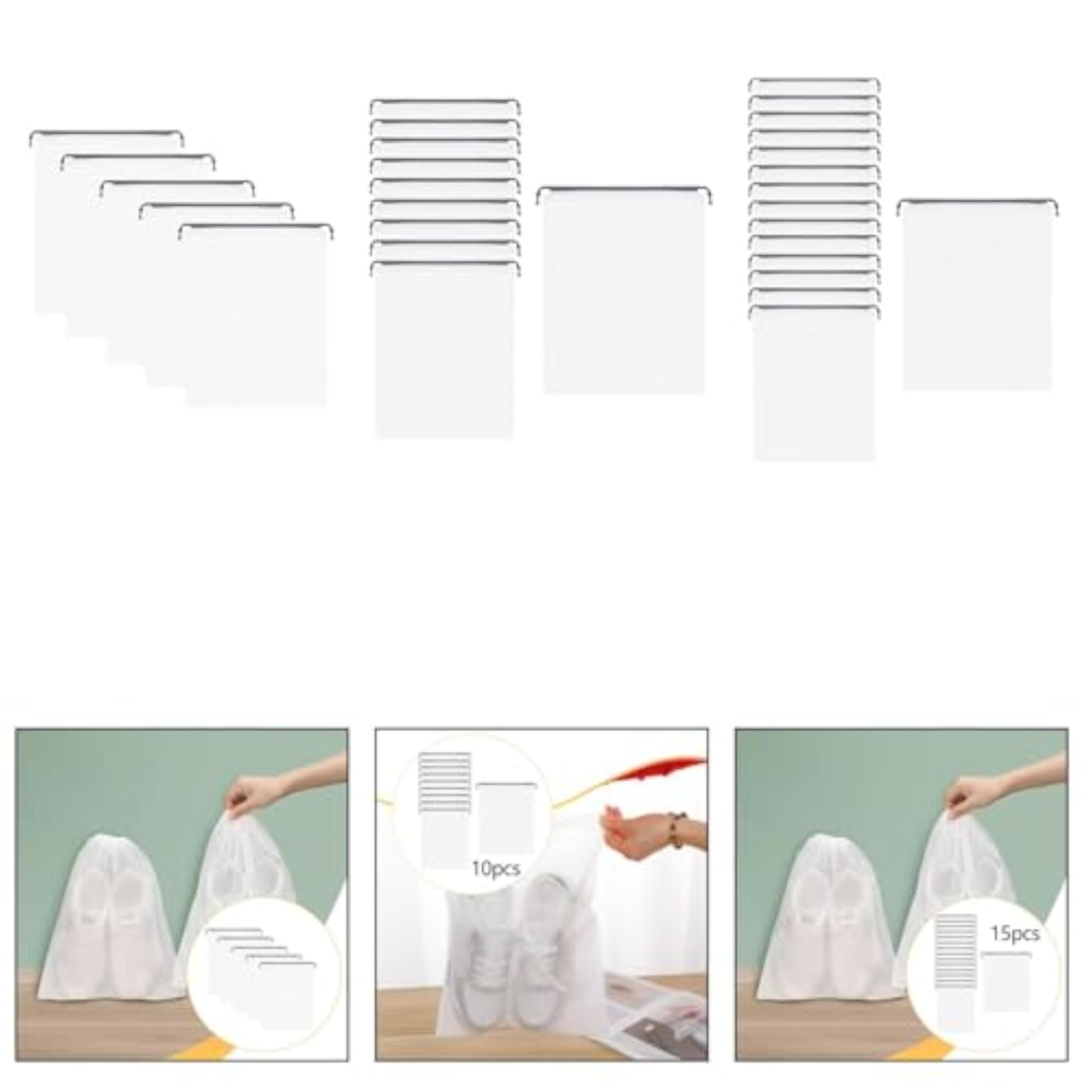 Shoe Bag Empty Reusable Drawstring Packing Bag