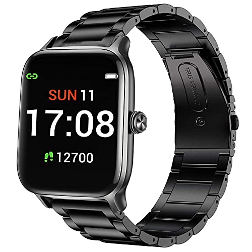 Correa metálica compatible para reloj Letsfit EW1 miniatura 1