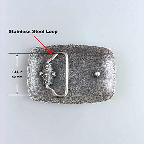 Jean'S Friend Vintage Silver Plated Southwest Belt Buckle For Men Also Stock In The Us thumb #2