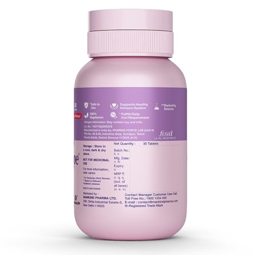 Prega Hope | Pre-Pregnancy Fertility Supplement (Pack of 30 Tabs) | With Iron, Folic Acid & Moringa | Lemon Flavor