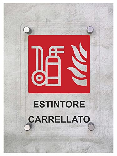 CARTELLO IN PLEXYGLASS SEGNALETICO Con Distanziali in acciaio inox e Stampa U.V. ELEGANTI: moderne targhe distanziate con perni in acciaio Inox, realizzate con materiali finemente lavorati. A RILIEVO: un oggetto di design esclusivo, con figure e testi in rilievo rispetto alla base. RESISTENTE: perni distanziatori in acciaio inox spazzolato, per fissaggio su legno o muro mediante i tasselli in dotazione. DIMENSIONI: singola targa montata su muro
