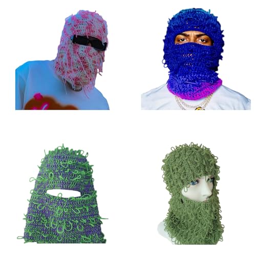 Balaclava Deportiva, Gorro Unisex, Protector de Cuello para Hombres, Diseño Enroscado Desgastado, Accesorio para Fotos, Ideal para Actividades Al Aire Libre miniatura 5