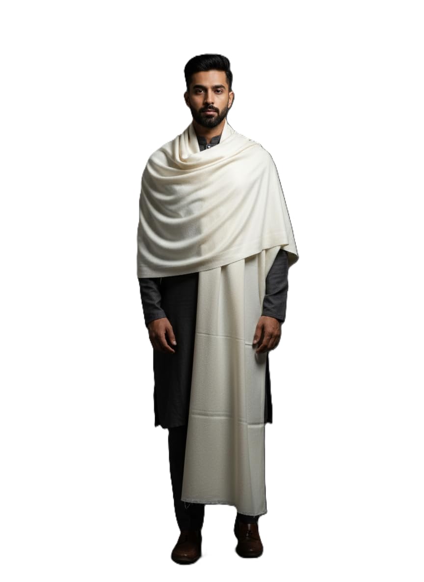 kti KRITI Grey Woolen Lohi For Men ART NO-7 STAR CREAM-picture-41