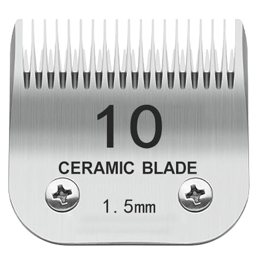 10 Pet Dog Grooming Detachable Blades Compatible with Andis Size10 Cut Length 11615mm Most A5km Series Clippersmade of Ceramic Blade  Stainless Steel Bladesilver  Cucciolini Doodles 10 pet dog grooming detachable blades compatible with andis size 10 cut length 1161 5mm most a5km series clippersmade of ceramic blade  stainless steel bladesilver   cucciolini doodles