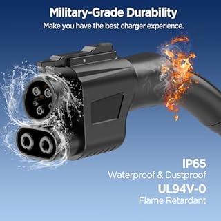 Angooni 2026 NACS to CCS1 Adapter, 500A/1000V 250KW Tesla Supercharger Adapter, Compatible with Tesla V3/V4 DC Station, Fit for Ford, Rivian, GM, Volvo