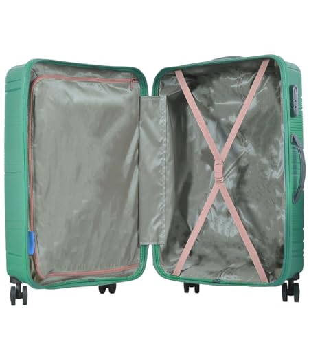 Image of VIP Aristocrat Phantom PRO 55, 66 & 76 Cm Polyproplyene Hard-Sided 8 Wheels Spinner Luggage Set of 3 Trolley Bags for Travel with Combination Lock| 3 Years Warranty