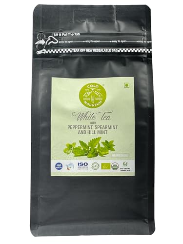 Image of Made in NAGALAND | Cold Mountain White Tea | Peppermint Spearmint & Hillmint | 100% Organic, handpicked from the hills | Sourced directly from local farmers