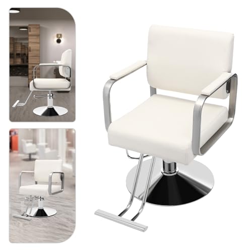 Image of Salon Chair,Salon Chair for Hair Stylist with Height Adjustment,360 Rotatable Barber Chair for Barber Store,Beauty Salons,Spas